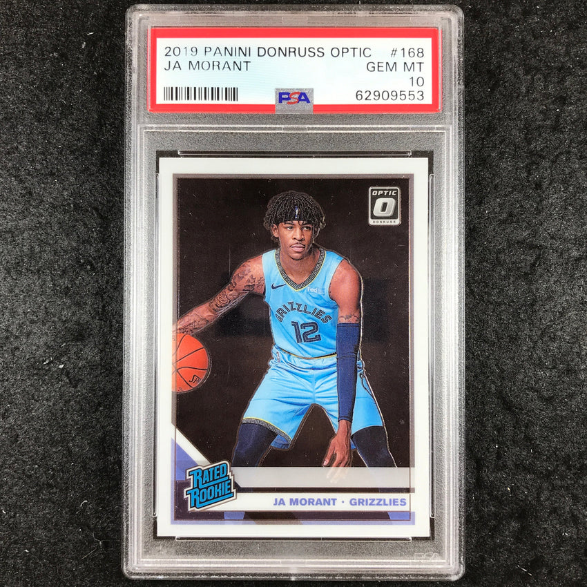 2019 Optic JA MORANT Rated Rookie Base #168 PSA 10 (553)
