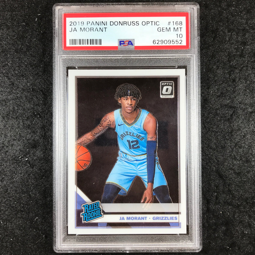 2019 Optic JA MORANT Rated Rookie Base #168 PSA 10 (552)