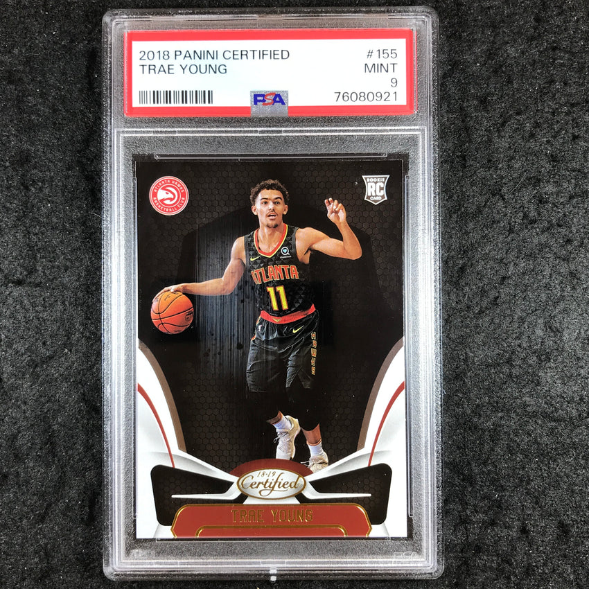 2018 Panini Certified TRAE YOUNG Rookie #155 PSA 9 (921)