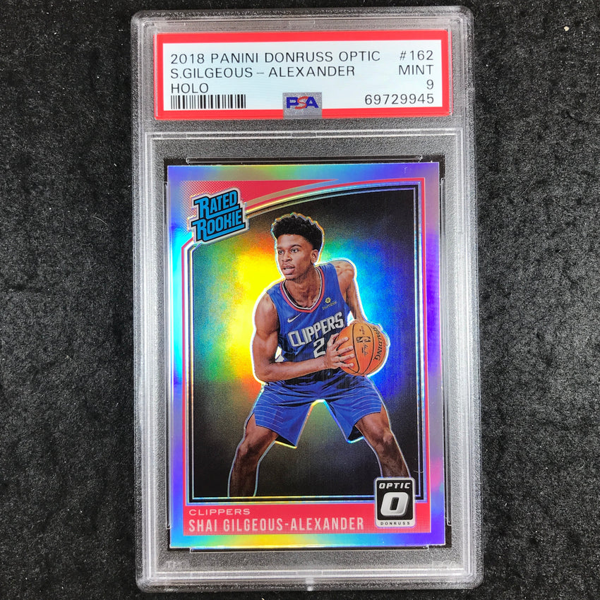 2018 Optic SHAI GILGEOUS-ALEXANDER Rated Rookie Holo #162 PSA 9 (945)