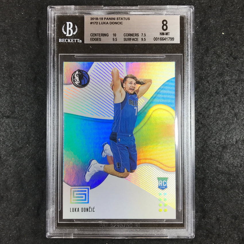 2018 Panini Status LUKA DONCIC Rookie #172 BGS 8 (799)