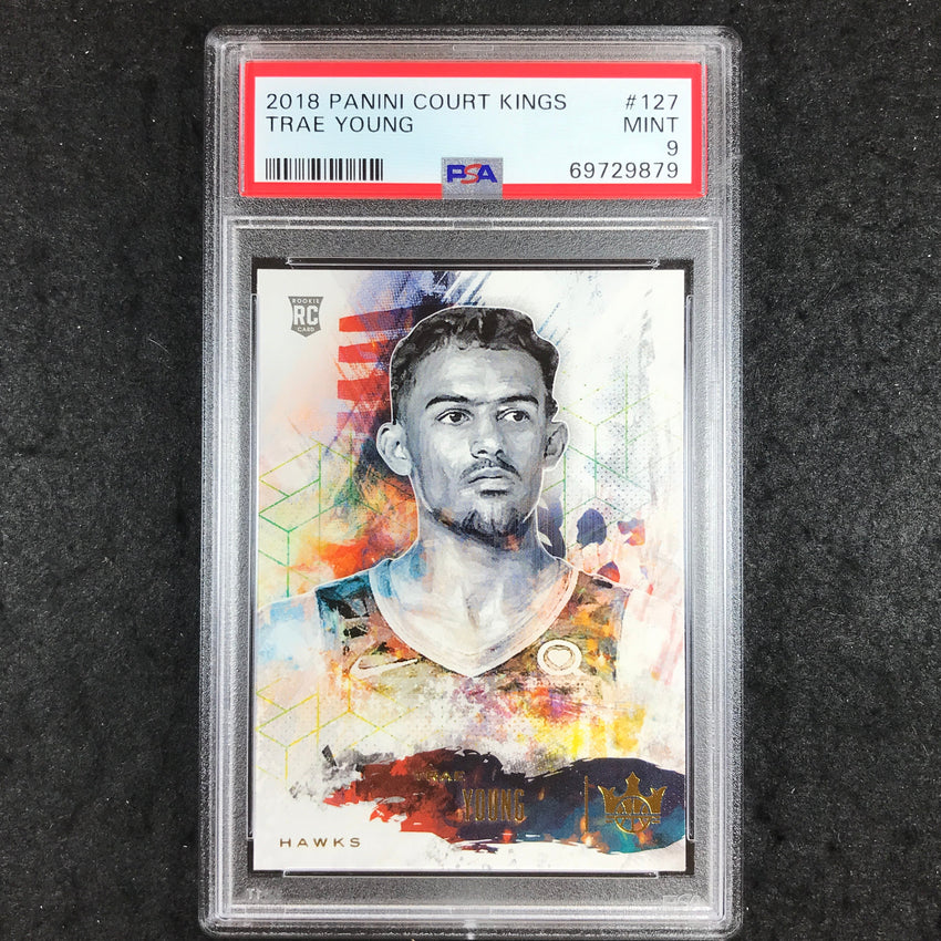 2018 Panini Court Kings TRAE YOUNG Rookies I #127 PSA 9 (879)