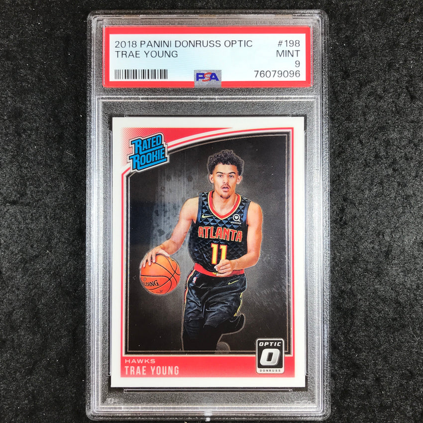 2018 Optic TRAE YOUNG Rated Rookie Base #198 PSA 9 (096)