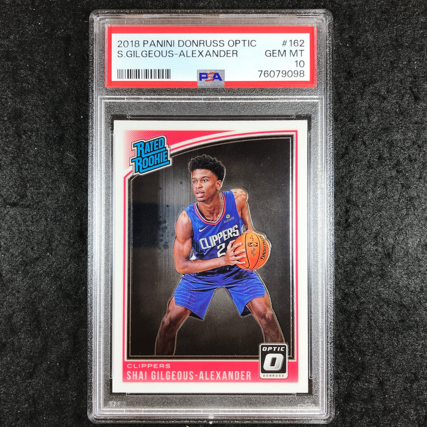 2018 Optic SHAI GILGEOUS-ALEXANDER Rated Rookie Base #162 PSA 10 (098)