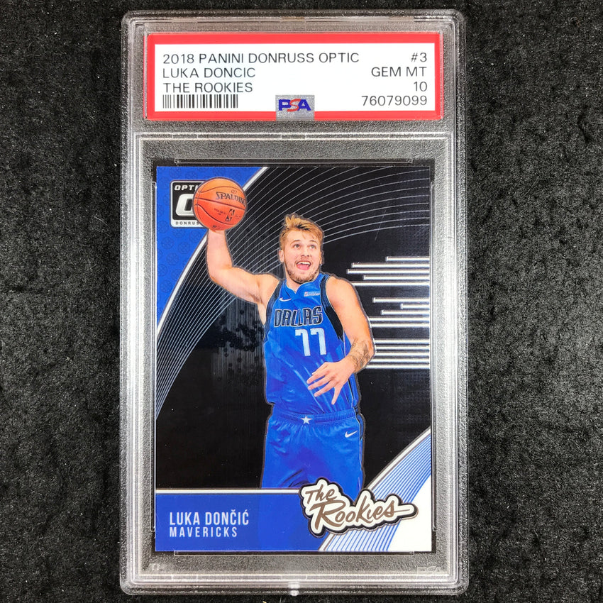 2018 Optic LUKA DONCIC The Rookies #3 PSA 10 (099)