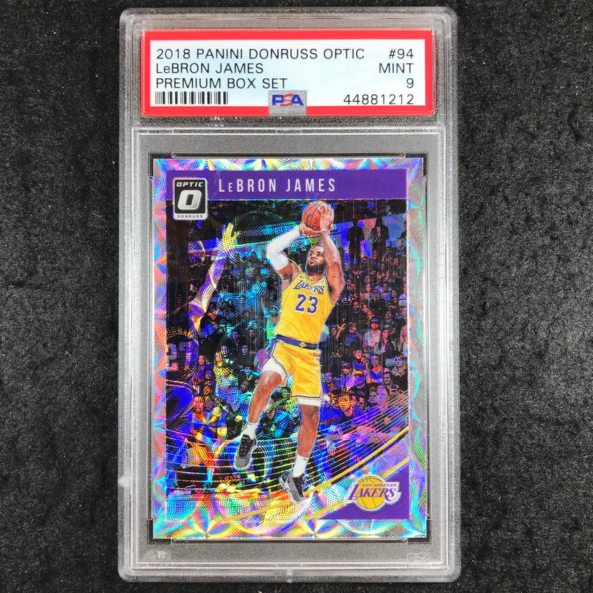 2018 Panini Donruss Optic LEBRON JAMES Premium Box Set 69/249 #94 PSA 9 (212)