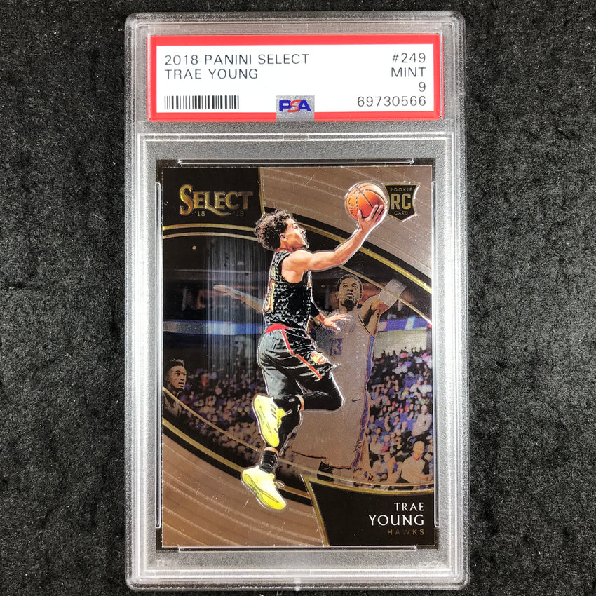 2018 Panini Select TRAE YOUNG Rookie Courtside Base #249 PSA 9 (566)