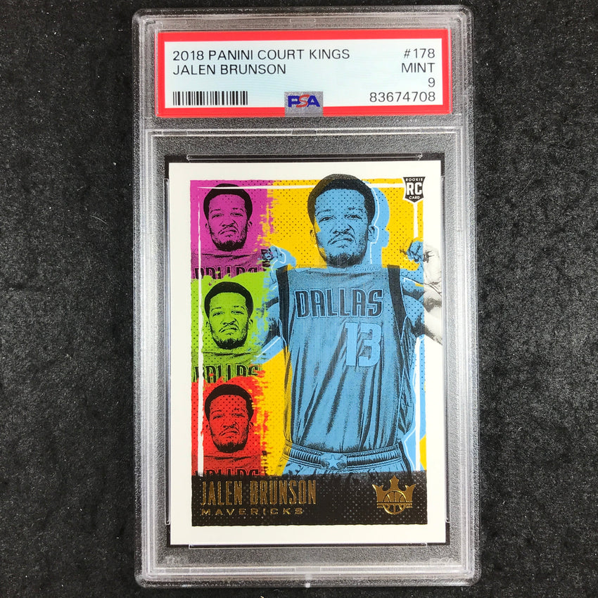 2018 Panini Court Kings JALEN BRUNSON Rookies III #178 PSA 9 (708)