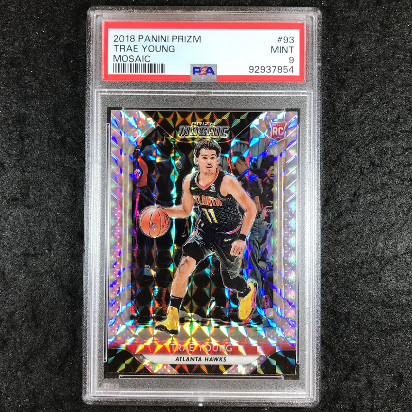 2018 Mosaic TRAE YOUNG Rookie Mosaic Base #93 PSA 9 (854)