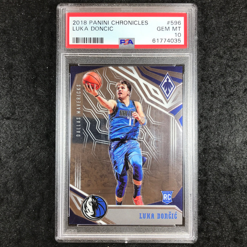 2018 Chronicles LUKA DONCIC Rookie Phoenix Base #596 PSA 10 (035)