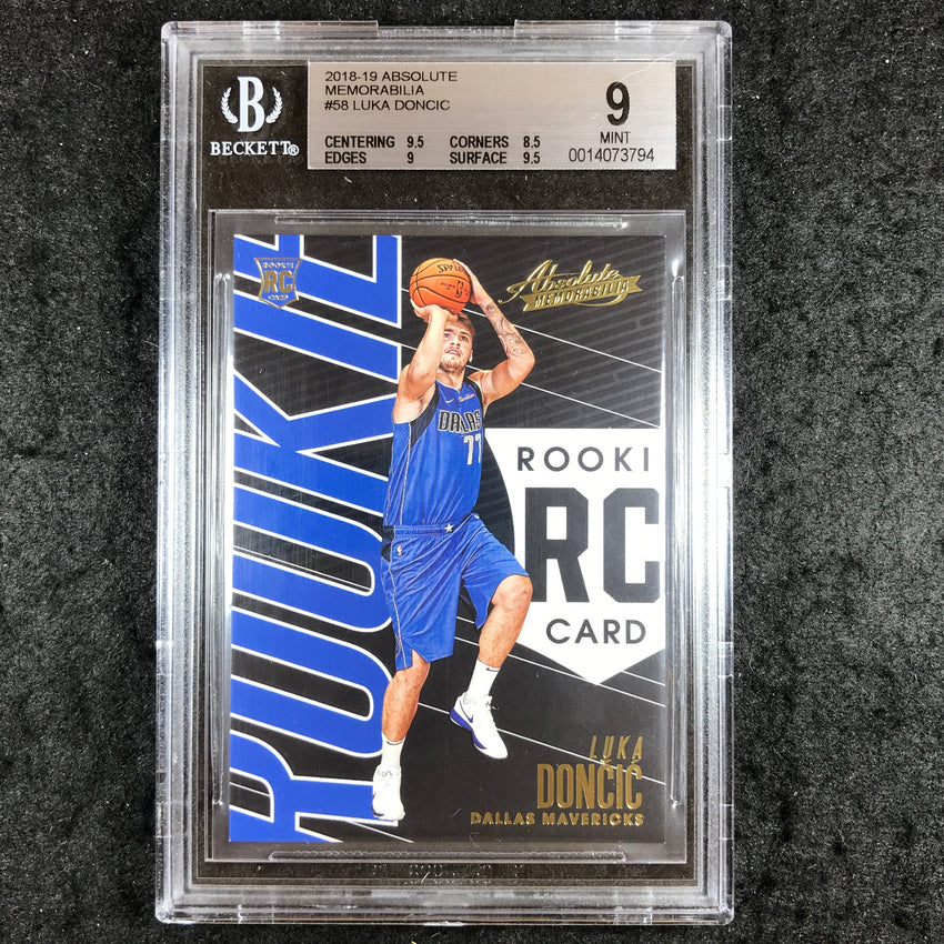 2018 Absolute Memorabilia LUKA DONCIC Rookie #58 BGS 9 (974)