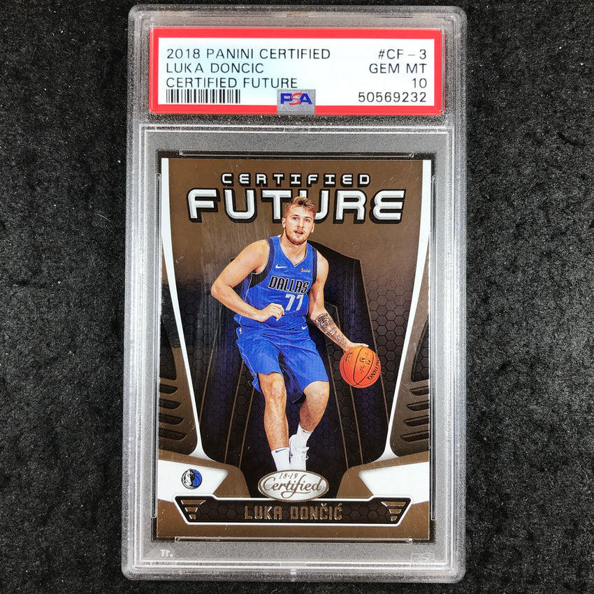 2018 Panini Certified LUKA DONCIC Rookie Certified Future #CF-3 PSA 10 (232)