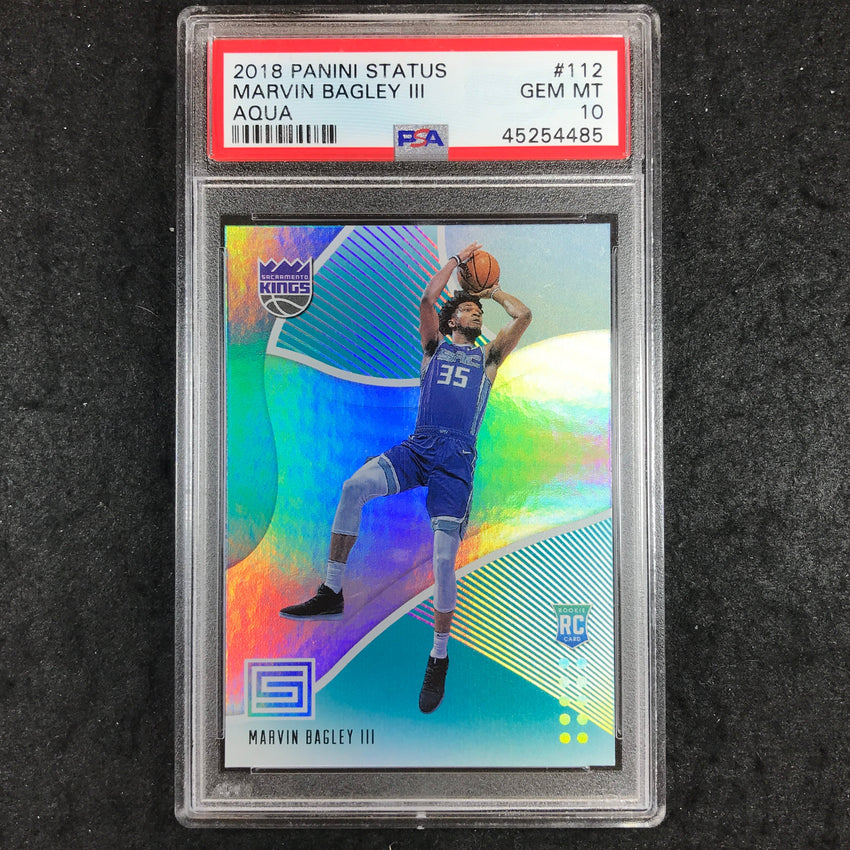 2018 Panini Status MARVIN BAGLEY III Rookie Aqua #112 PSA 10 (485)