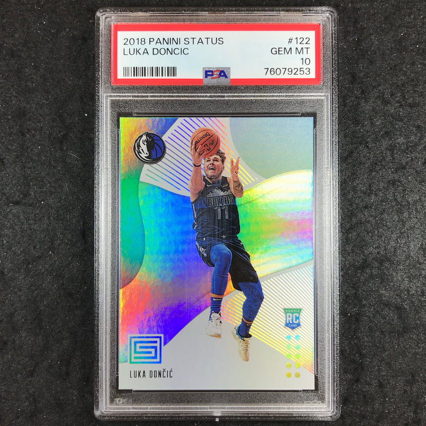 2018 Status LUKA DONCIC Base Rookie #122 PSA 10 (253)