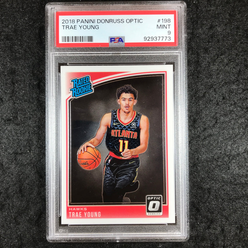 2018 Optic TRAE YOUNG Rated Rookie Base #198 PSA 9 (773)