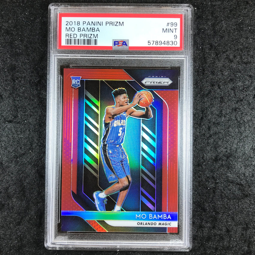 2018 Panini Prizm MO BAMBA Rookie Red Prizm 156/299 #99 PSA 9 (830)