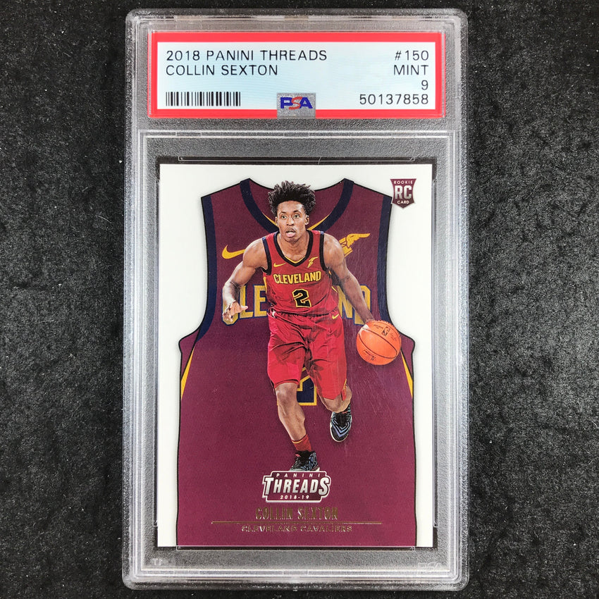 2018 Panini Threads COLLIN SEXTON Rookie #150 PSA 9 (858)