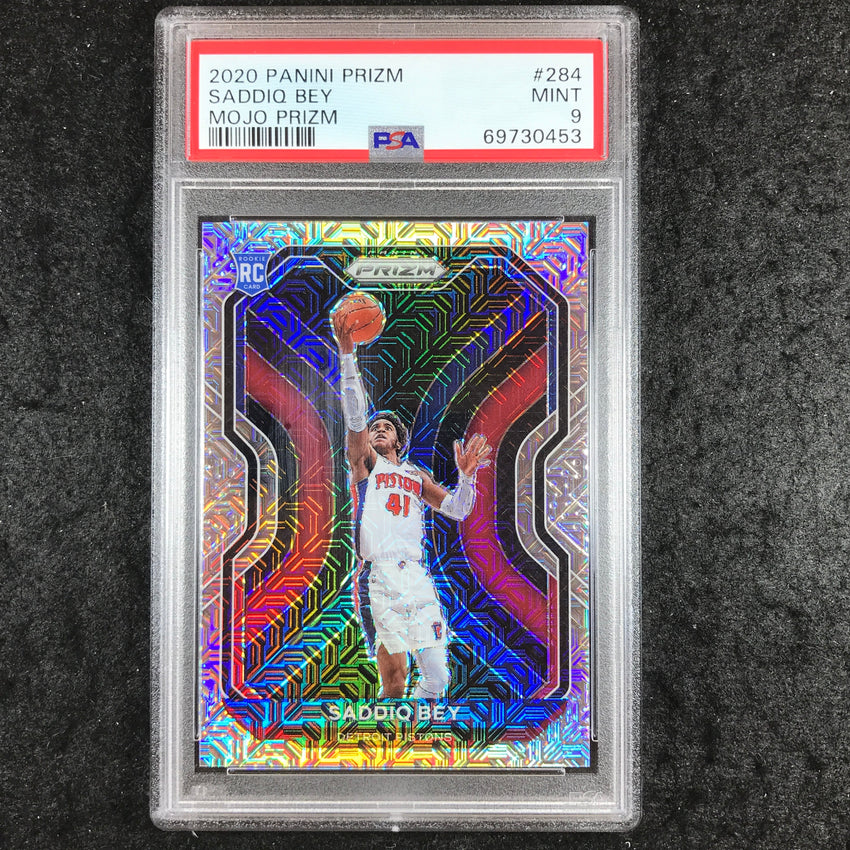 2020 Panini Prizm SADDIQ BEY Rookie Mojo 2/25 #284 PSA 9 (453)