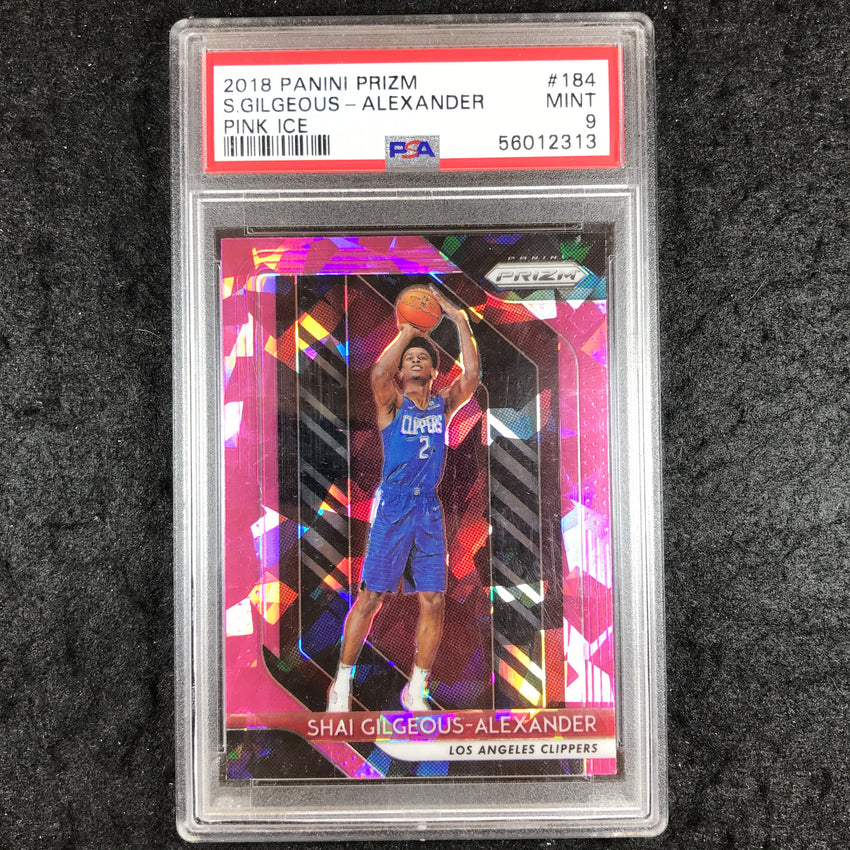 2018 Prizm SHAI GILGEOUS-ALEXANDER Rookie Pink Ice #184 PSA 9 (313)