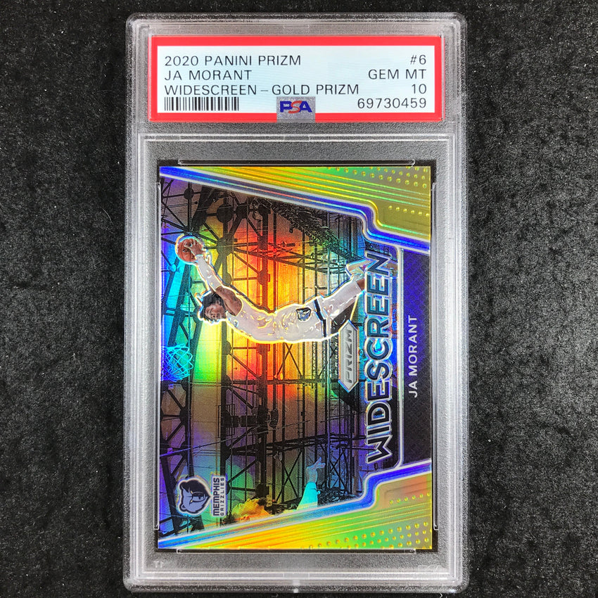 2020 Panini Prizm JA MORANT Widescreen Gold 2/10 #6 PSA 10 (459)