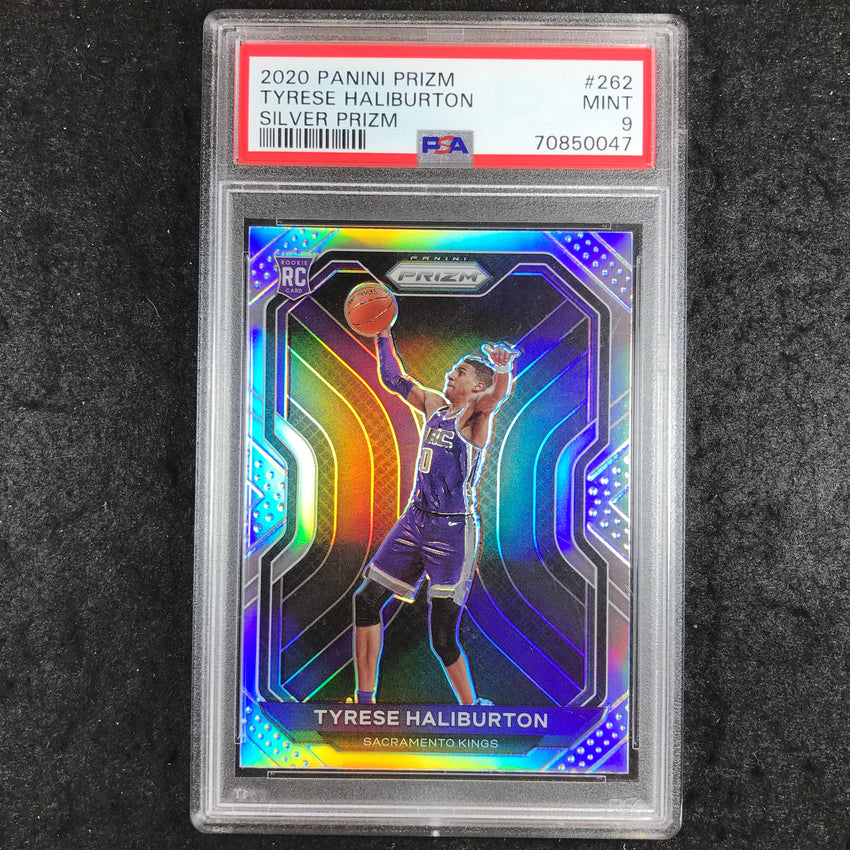 2020 Prizm TYRESE HALIBURTON Rookie Silver #262 PSA 9 (047)