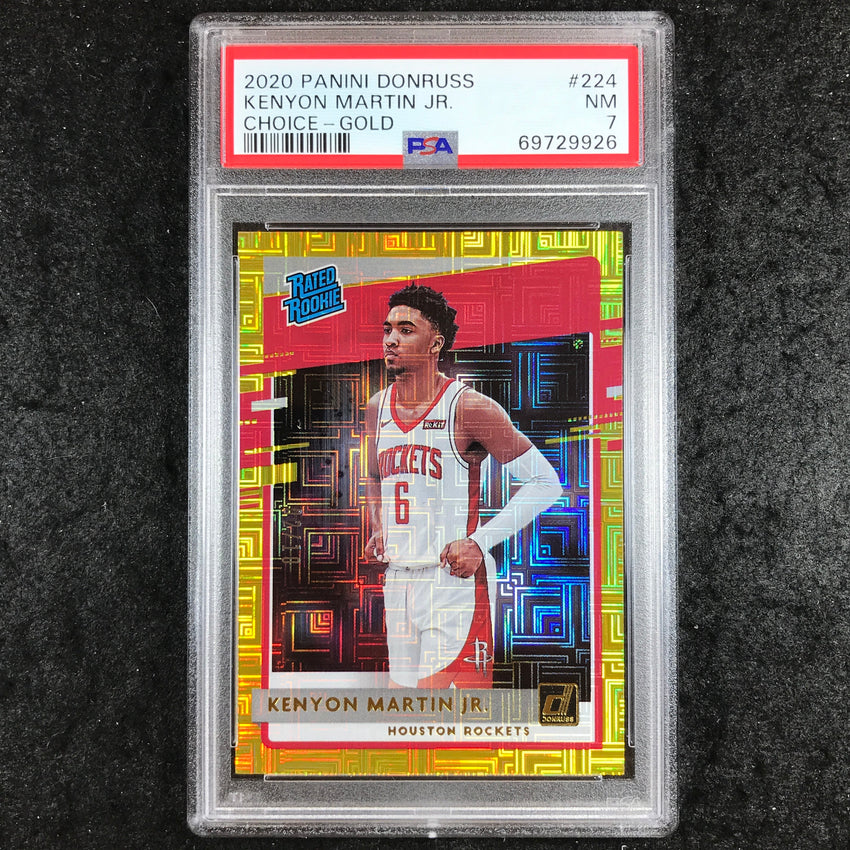 2020 Donruss KENYON MARTIN JR. Rated Rookie Choice Gold 2/10 #224 PSA 7 (926)