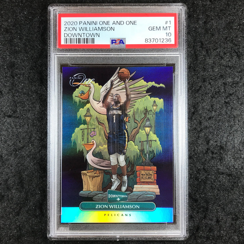 2020 Panini One And One ZION WILLIAMSON Downtown #1 PSA 10 (236)