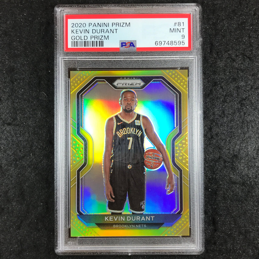 2020 Panini Prizm KEVIN DURANT Gold 2/10 #81 PSA 9 (595)