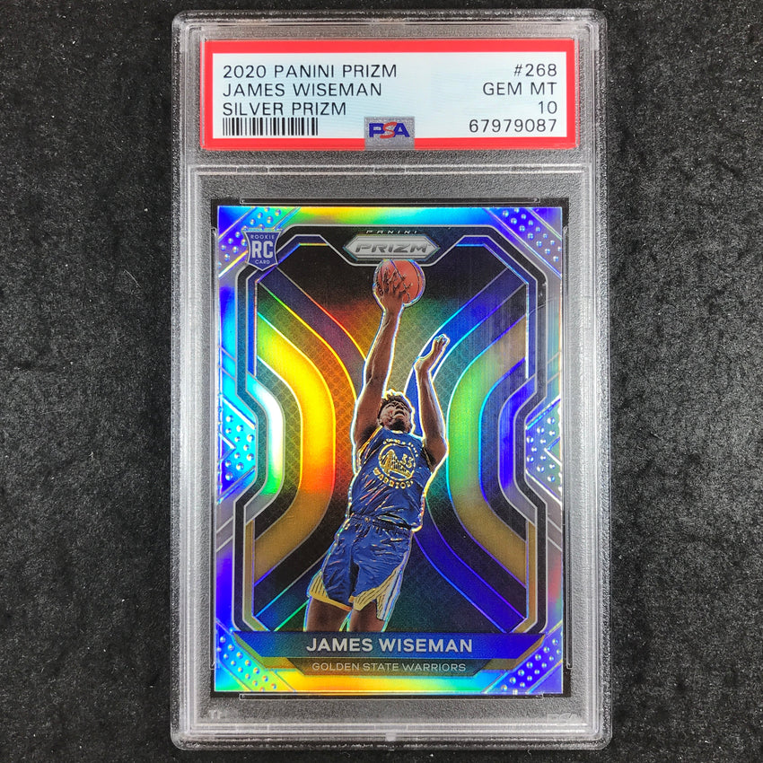 2020 Panini Prizm JAMES WISEMAN Rookie Silver Prizm #268 PSA 10 (087)