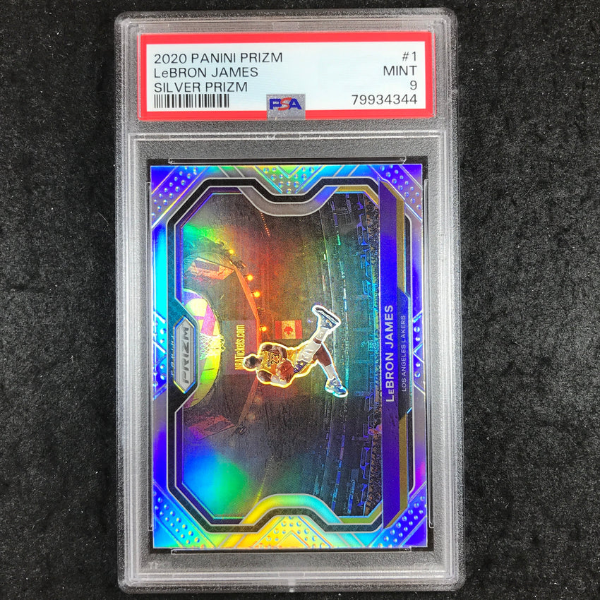 2020 Panini Prizm LEBRON JAMES Silver Prizm #1 PSA 9 (344)