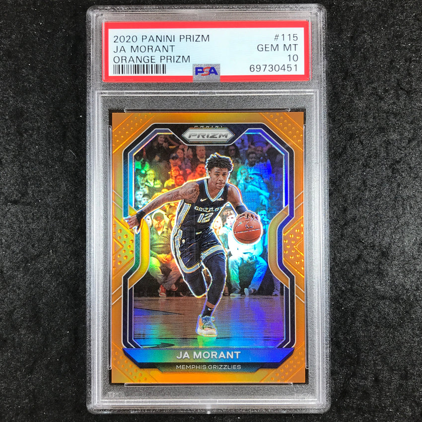 2020 Panini Prizm JA MORANT Orange 25/49 #115 PSA 10 (451)