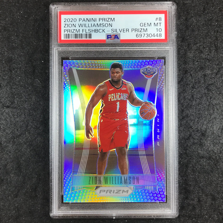 2020 Panini Prizm ZION WILLIAMSON Prizm Flashback Silver #8 PSA 10 (448)