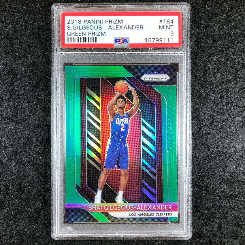 2018 Prizm SHAI GILGEOUS-ALEXANDER Rookie Green #184 PSA 9 (111)