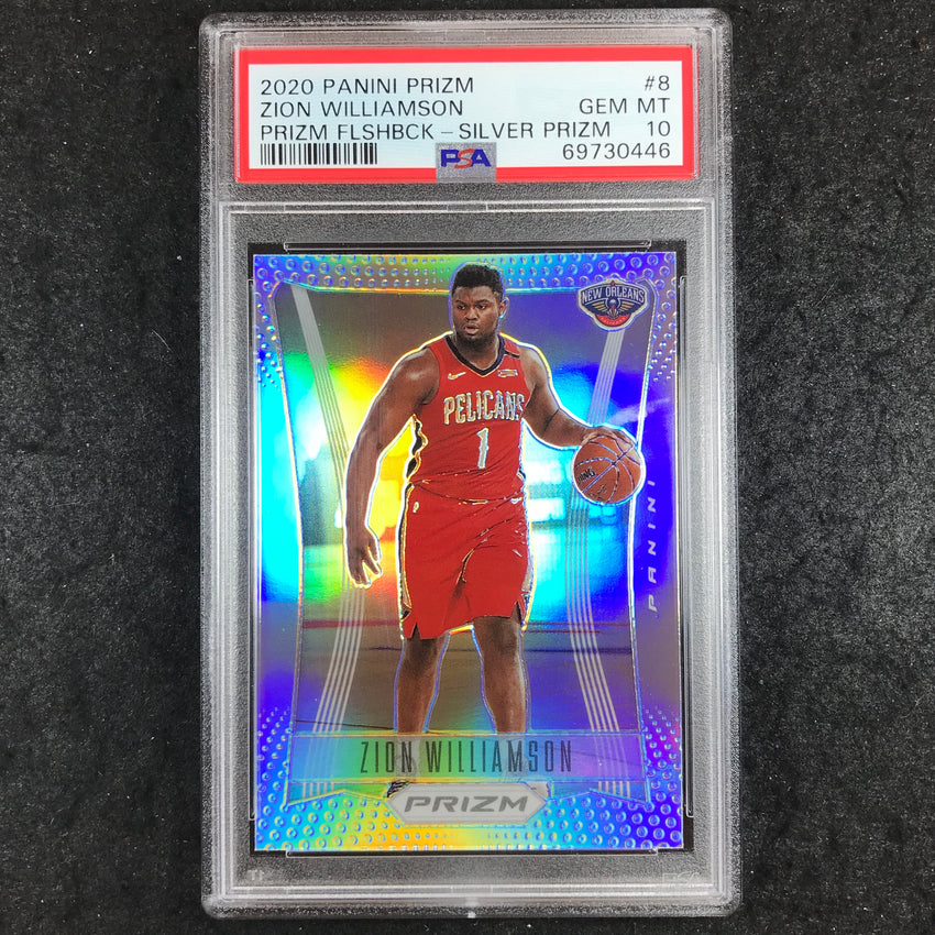 2020 Panini Prizm ZION WILLIAMSON Prizm Flashback Silver #8 PSA 10 (446)