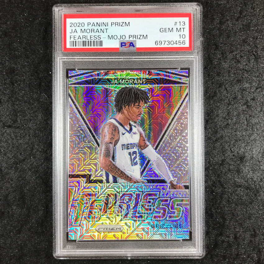 2020 Panini Prizm JA MORANT Fearless Mojo 22/25 #13 PSA 10