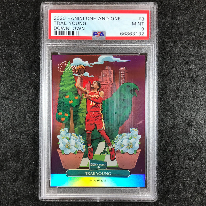 2020 Panini One And One TRAE YOUNG Downtown #8 PSA 9 (132)
