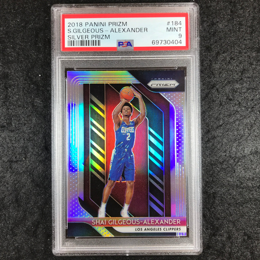 2018 Prizm SHAI GILGEOUS-ALEXANDER Rookie Silver #184 PSA 9 (404)