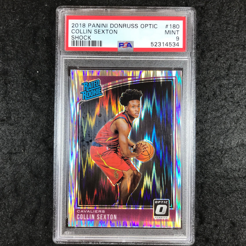 2018 Panini Donruss Optic COLLIN SEXTON Rated Rookie Shock #180 PSA 9 (534)