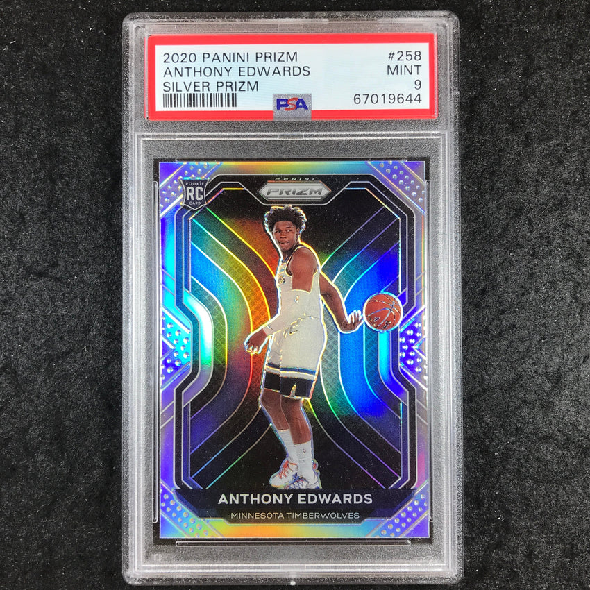 2020 Prizm ANTHONY EDWARDS Rookie Silver #258 PSA 9 (644)