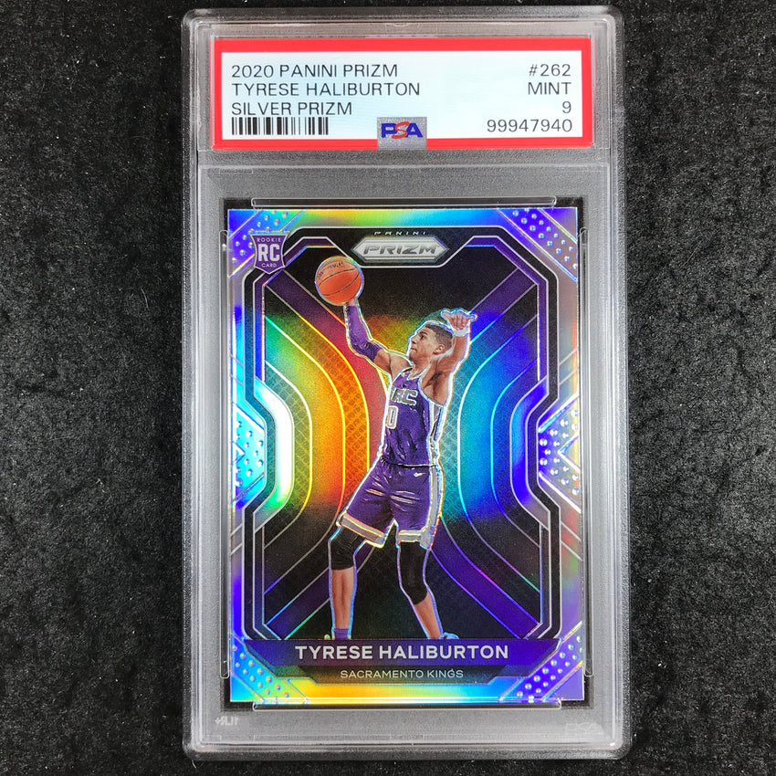 2020 Prizm TYRESE HALIBURTON Rookie Silver #262 PSA 9 (940)