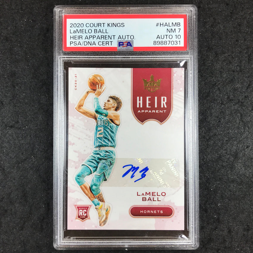 2020 Court Kings LAMELO BALL Heir Apparent Rookie Auto 70/99 PSA 7/10 (031)