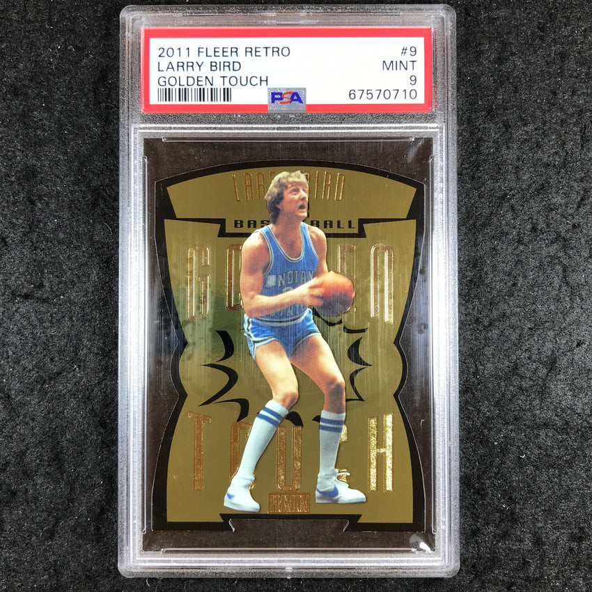 2011 Fleer Retro LARRY BIRD Golden Touch #9 PSA 9 (710)