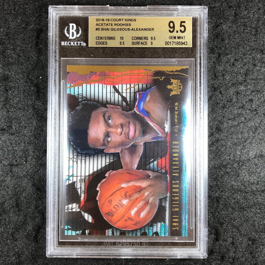 2018 Court Kings SHAI GILGEOUS-ALEXANDER Acetate Rookies #3 BGS 9.5 (943)