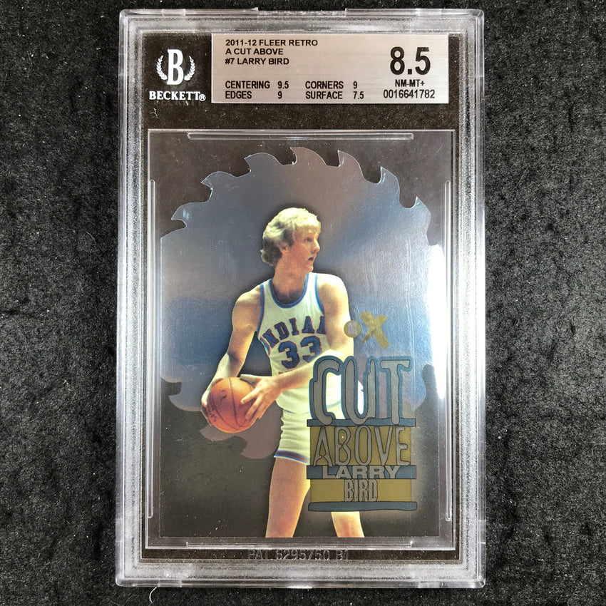 2011 Fleer Retro LARRY BIRD A Cut Above #7 BGS 8.5 (782)