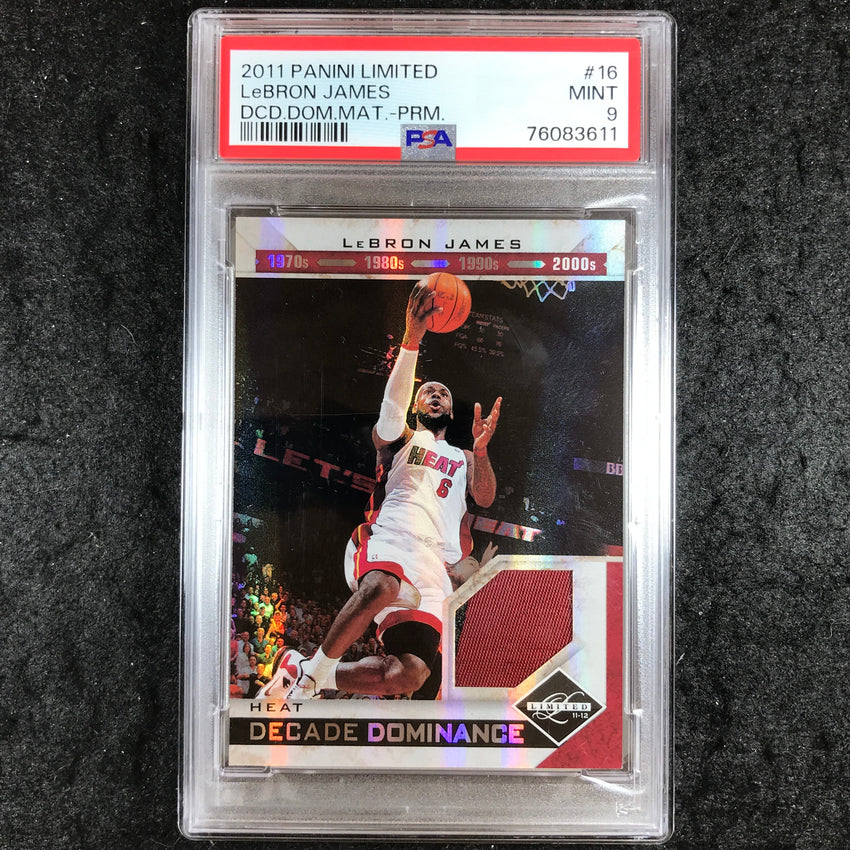 2011 Panini Limited LEBRON JAMES Decade Dominance 20/25 #16 PSA 9 (611)