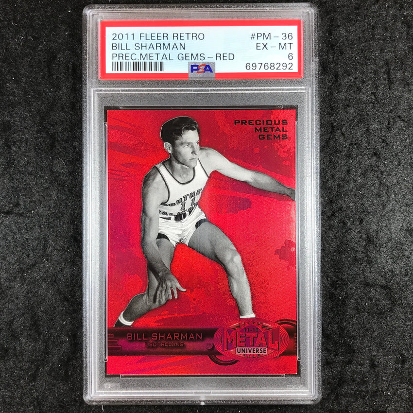 2011 Fleer Retro BILL SHAWMAN Precious Metal Gems Red 98/150 #PM-36 PSA 6 (292)