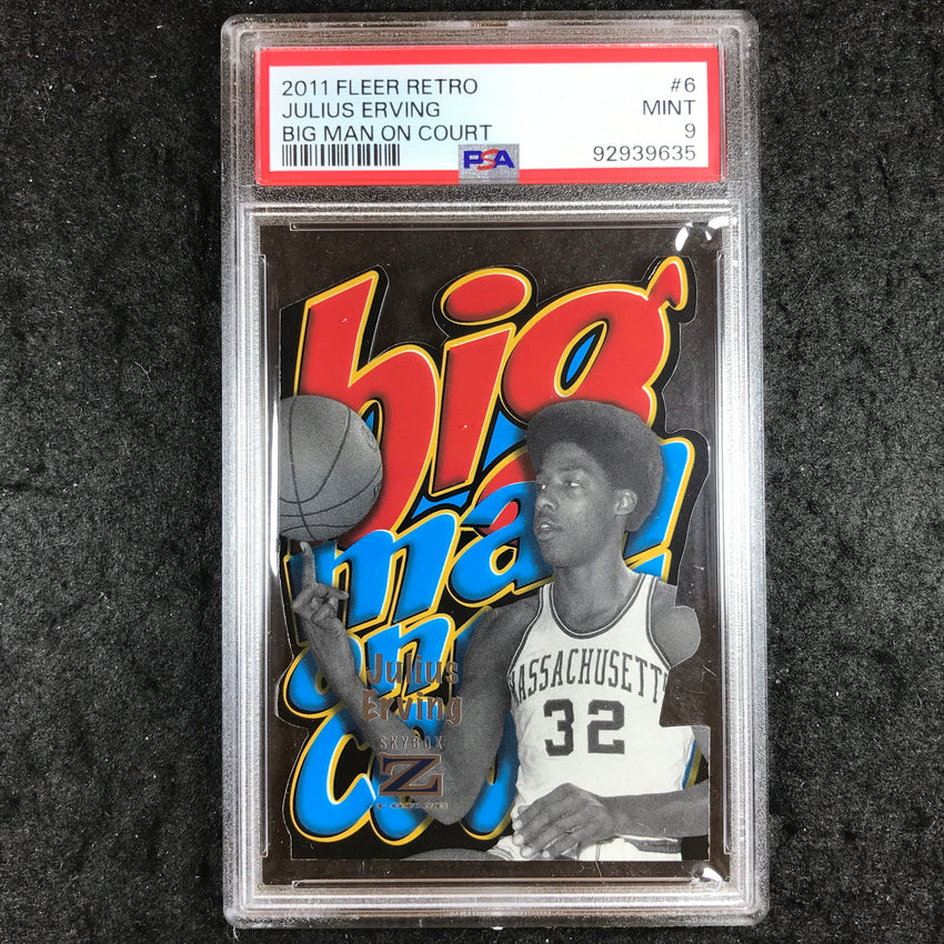 2011 Fleer Retro JULIUS ERVING Big Men On Court #6 PSA 9 (635)