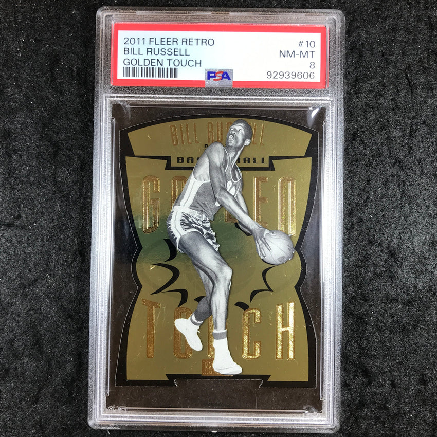 2011 Fleer Retro BILL RUSSELL Golden Touch #10 PSA 8 (606)