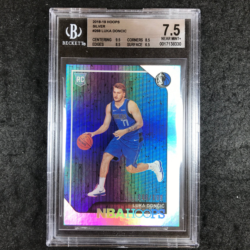 2018 Hoops LUKA DONCIC Rookie Silver #268 BGS 7.5 (330)