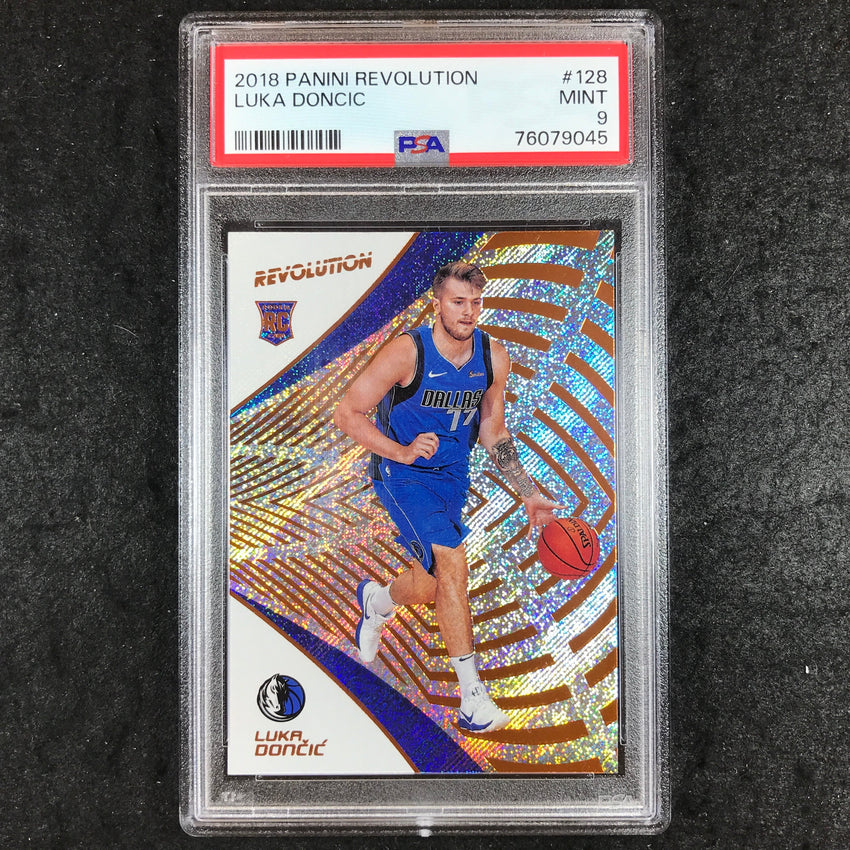 2018 Panini Revolution LUKA DONCIC Rookie #128 PSA 9 (045)